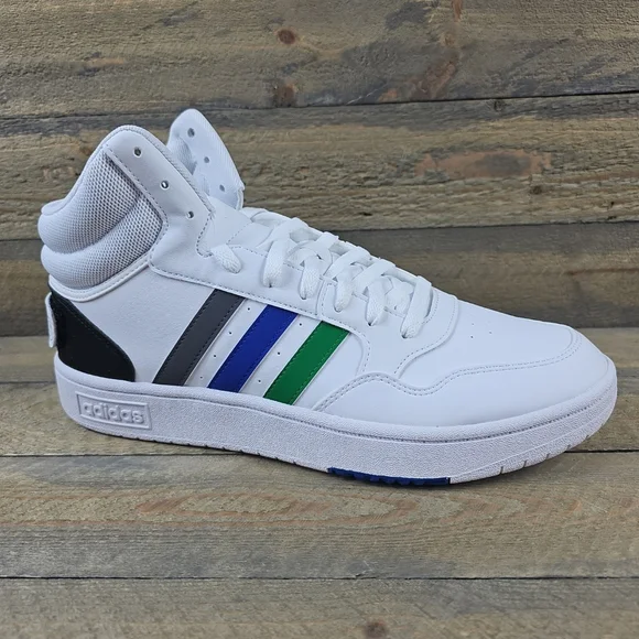 adidas Hoops 3.0 Mid Classic Men's Basketball Shoes - Picture 3 of 10